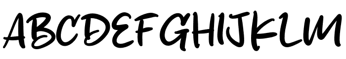 Sketchy Brush Font UPPERCASE