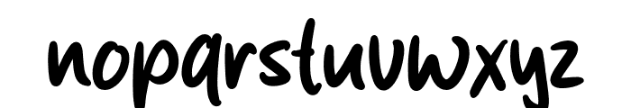 Sketchy Brush Font LOWERCASE