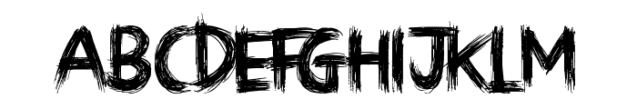 Sketchy Night Font UPPERCASE