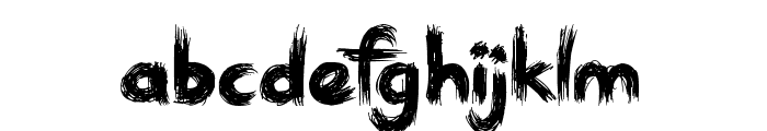 Sketchy Night Font LOWERCASE