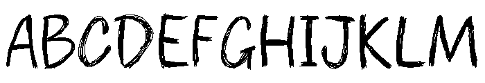Sketchy Notes Font UPPERCASE