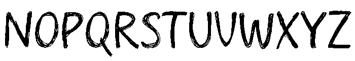 Sketchy Notes Font UPPERCASE