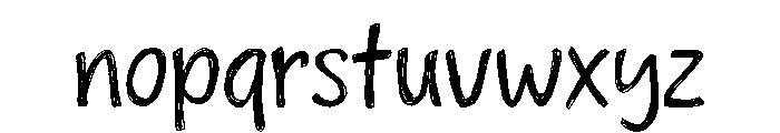 Sketchy Notes Font LOWERCASE