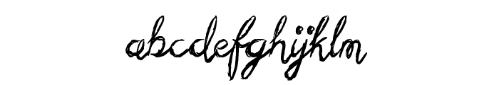 Sketchy Script Font LOWERCASE