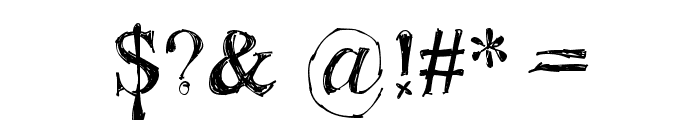 !Sketchy Times Bold Font OTHER CHARS