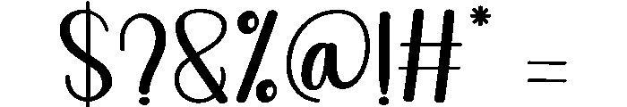 Skinny Barbie Font OTHER CHARS