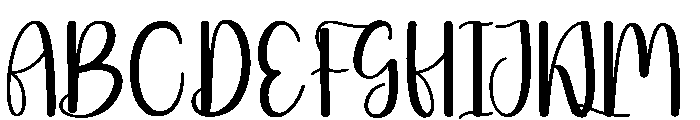 Skinny Barbie Font UPPERCASE