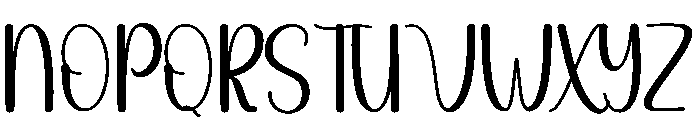 Skinny Barbie Font UPPERCASE