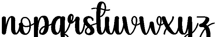 Skinny Barbie Font LOWERCASE