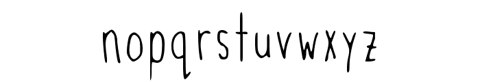 Skinny Me Regular Font LOWERCASE