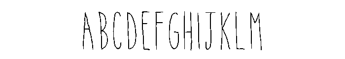 Skinny Rae Regular Font UPPERCASE