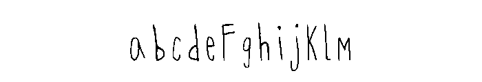 Skinny Rae Regular Font LOWERCASE