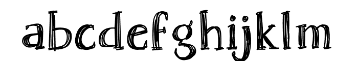 Skrawk Serif Font LOWERCASE