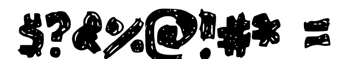 SkribbleBlack Black Font OTHER CHARS