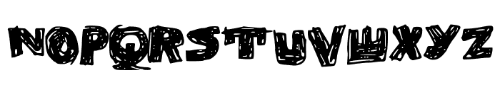SkribbleBlack Black Font UPPERCASE