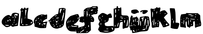 SkribbleBlack Black Font LOWERCASE