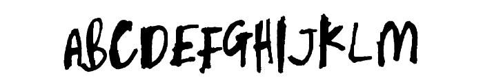 Skribblugh-Regular Font UPPERCASE