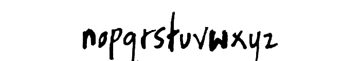 Skribblugh-Regular Font LOWERCASE