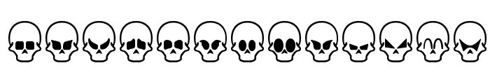 Skull Capz BRK Font LOWERCASE