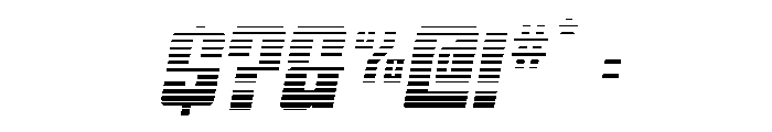 Sky Ghost Gradient Italic Font OTHER CHARS