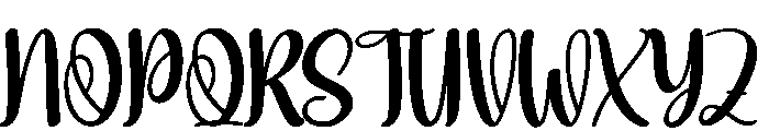 Skydiving Font UPPERCASE