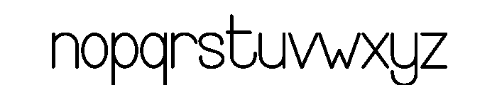 Skyfall1 Font LOWERCASE