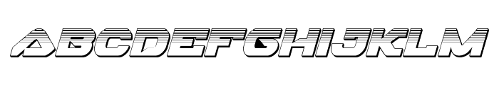 Skyhawk Platinum Italic Font LOWERCASE