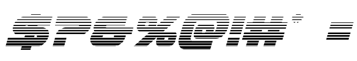 Skyhawk Scanlines Italic Font OTHER CHARS