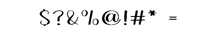 Skylight Font OTHER CHARS