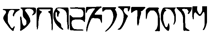 Skyrim_Daedra Font UPPERCASE