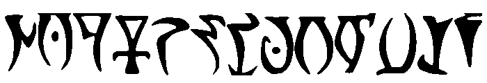 Skyrim_Daedra Font UPPERCASE