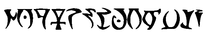 Skyrim_Daedra Font LOWERCASE