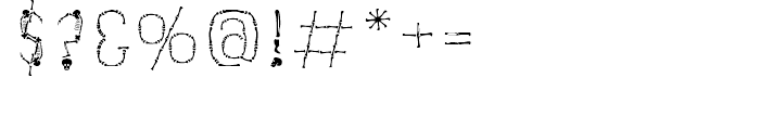 Skeleton Alphabet Regular Font OTHER CHARS