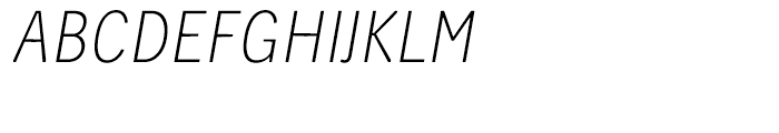 Skilt Gothic Thin Italic Font UPPERCASE