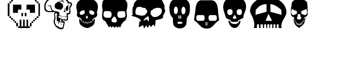 Skullbats Regular Font OTHER CHARS