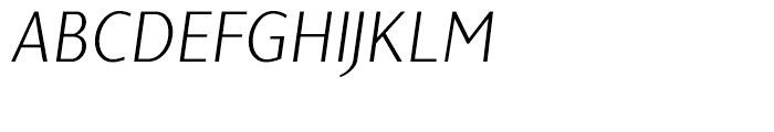 Sky Sans Book Italic Font UPPERCASE