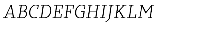 Sky Serif Book Italic Font UPPERCASE