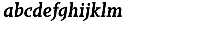 Sky Serif Semi Bold Italic Font LOWERCASE