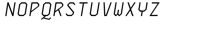Skyhook Mono Italic Font UPPERCASE