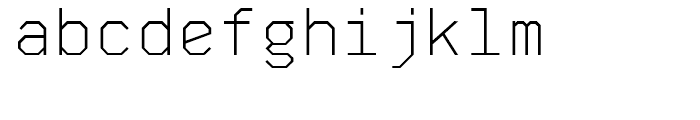 Skyhook Mono Light Font LOWERCASE