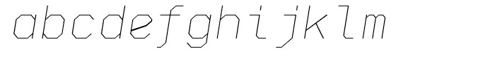 Skyhook Mono Thin Italic Font LOWERCASE