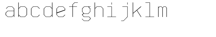 Skyhook Mono Thin Font LOWERCASE