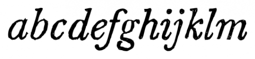Sketch Caslon Italic Font LOWERCASE