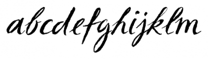Sketch Script Regular Font LOWERCASE