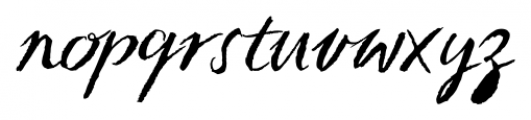 Sketch Script Regular Font LOWERCASE