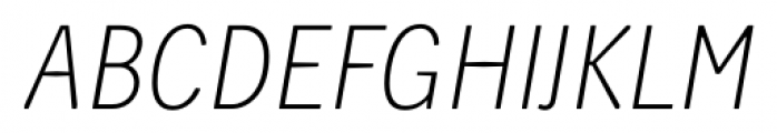Skilt Gothic Thin Italic Font UPPERCASE