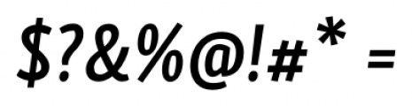 Skolar Sans Compressed Semi Bold Italic Font OTHER CHARS