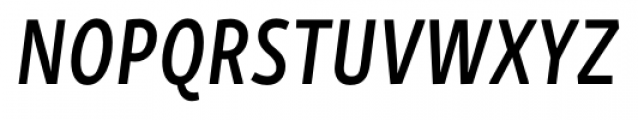 Skolar Sans Compressed Semi Bold Italic Font UPPERCASE