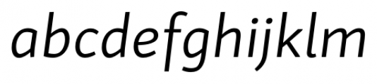 Skolar Sans Extended Light Italic Font LOWERCASE