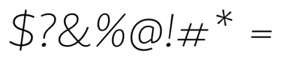 Skolar Sans Extended Thin Italic Font OTHER CHARS